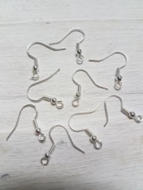 Earring Shepherd Hook Silver Nickel Free (High Quality) 20mm 50pcs