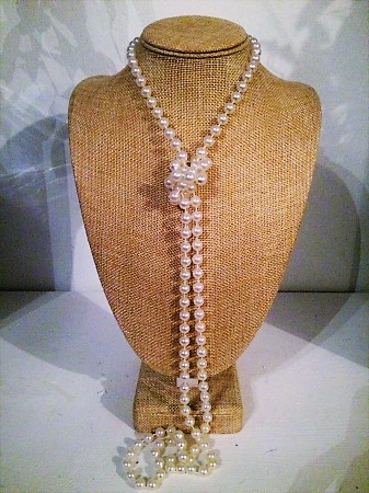 Pearl Necklace Acrylic Long, Perfect 