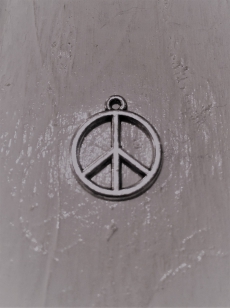 Acrylic Charm Peace Sign 22mm R45 +/ 155 pieces