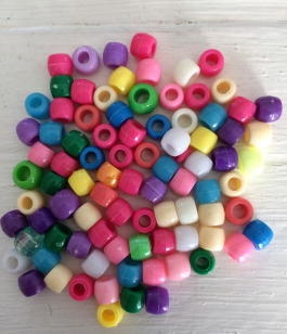 An Exciting Assortment of Crow Beads, great for kids and parties +/ 60 grams