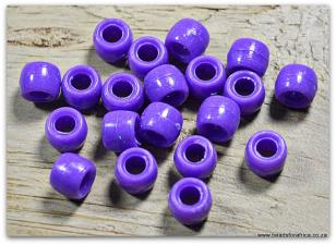 Crow Bead Acrylic Purple 6 x 8mm  +/- 300pcs *500 grams packs available (+/ 2300 pieces)