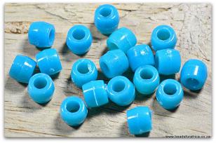 Crow Bead Acrylic Blue Turquoise 6 x 8mm  +/- 300pcs *500 gram packs availalble (+/ 2300 beads)