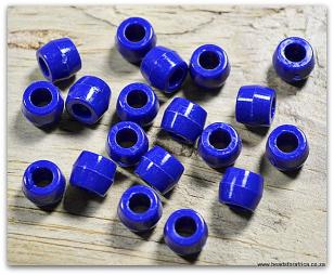 Crow Bead Acrylic Blue Navy 6 x 8mm  +/- 300pcs *500 gram packs available (+/ 2300 pieces)