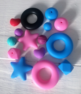 This is a Display of All our Silicone Teething Beads-Please order under the Category: Silicone Teething Beads