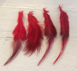 Feathers Deep Red R25 +/20 Pieces, These are Lovely and Soft, Perfect for Crafts, Jewellery and Dream Catchers +/10cm-15cm