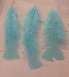 Feathers Light Blue R35 20 Pieces, These are Lovely and Soft, Perfect for Crafts, Sizes Vary in pack 10-15cm