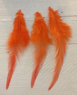Feathers Bright Orange R25 +/20 Pieces, These are Lovely and Soft, Perfect for Crafts, Jewellery and Suncatchers +/10cm-15cm