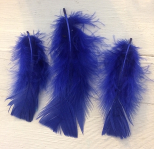 Feathers Royal Blue R35 +/20 Pieces, These are Lovely and Soft, Perfect for Crafts, Sizes Vary in pack 10-15cm