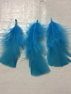Feathers Turquoise Blue R35 20 Pieces, These are Lovely and Soft, Perfect for Crafts, Sizes Vary in pack 10-15cm