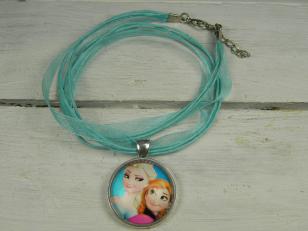 Frozen Pendant 2 on Ribbon Silk Cord R40 (Buy any 10, less 50%, ribbons available in different colours)
