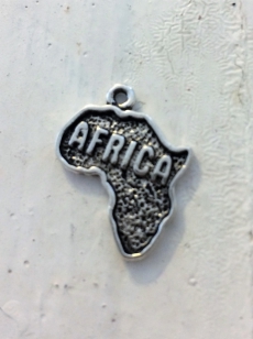 Metal Charm Shape of Africa R40 (10 pieces)