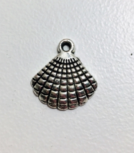 Metal Charm Sea Shell 17mm (15 pieces)