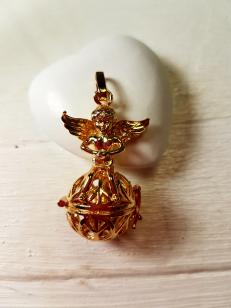 Angel Whisperer Gold Plated Pendant *Buy any 10, pay half price