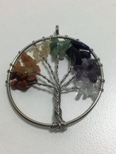 Chakra Healing Gemstone Pendant , Hand made, 56 mm R70 (1)