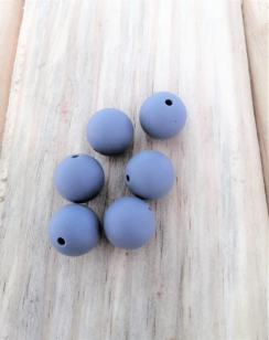 Silicone Round 15mm Light Grey R70 10 Pieces