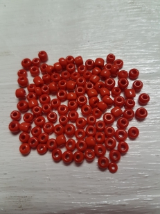 Seed Bead Red 6.0mm 100 gram packs or 450 gram packs (Available all colours)