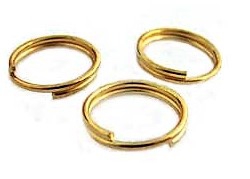 Split Ring Gold 12mm R20 (50 pieces)