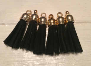 Tassel Leather Black R30 (6 pieces)