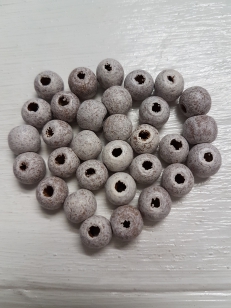 Wood Brown Speckled Round 10mm +/ 300 pieces *500 gram packs available on request