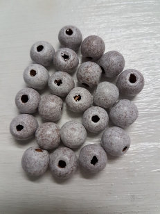 Wood Brown Speckled Round 12mm 100 grams +/ 180 pieces *500 gram packs available on request