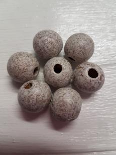 Wood Brown Speckled Round 18mm +/ 60 pieces *Wholesale Kilogram packs availalbe