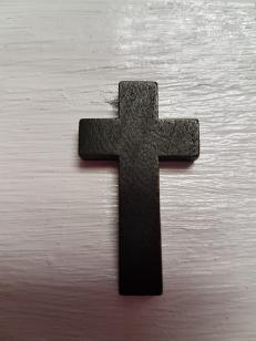 Wood Cross Black 42mm R60 (10 pieces)