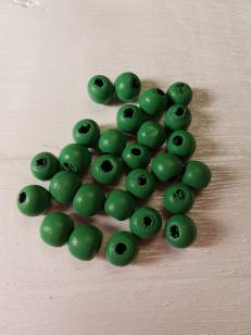 Wood Grass Green Round 8mm +/ 325 pieces *Kilogram packs available