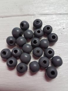 Wood Grey Round 10mm + 300 pcs *500 gram packs available on request