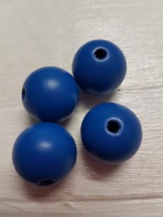 Wood Blue Indigo Round 25mm 20 pieces *100 piece packs available