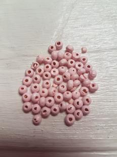 Wood Light Pink Round 3mm +/ 2200 pieces *Kilogram packs available