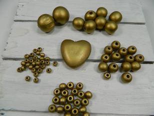 Wood Gold *this is a selection of all the Gold Wood Beads available
