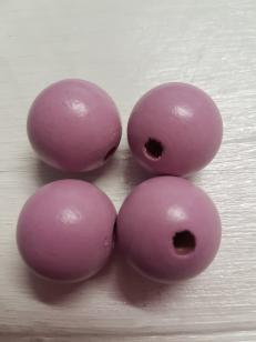 Wood Light Purple 23mm 20 pieces *100 piece packs available
