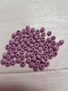Wood Pink/Purple Round 3mm +/ 2200 pieces *Kilogram packs available