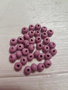 Wood Pink/Purple 5mm +/ 550 pieces