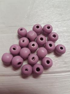 Wood Pink/Purple Round 8mm +/ 320 pieces *Kilogram packs available