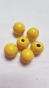 Wood Yellow 16mm +/53 pieces*Kilogram packs available