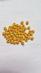 Wood Yellow 3mm +/ 2000 pieces* Wholesale Kilogram packs available
